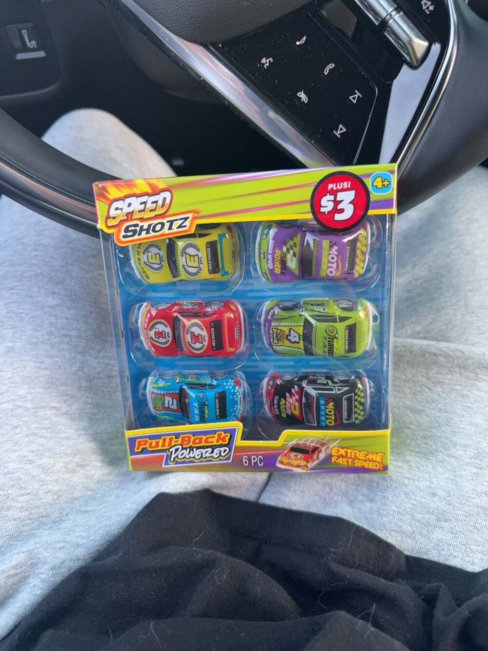 Speed Shotz Pull-Back Powered 6-Piece Toy Race Car Set